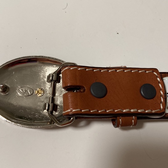 NWT leather Kids Belt with belt buckle - Picture 4 of 5